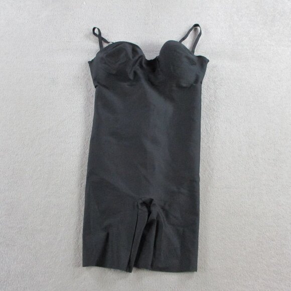 SKIMS Underwire Bodysuit Womens 2X Black Mid Thigh Sculpt Shapewear Plus NWOT - Picture 2 of 7